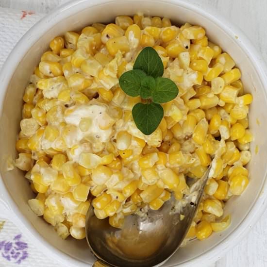 Sweet corn and cheese