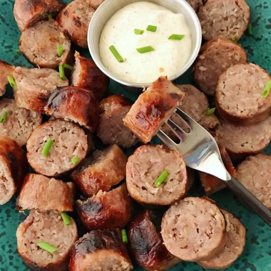 Grilled Bratwurst Bites