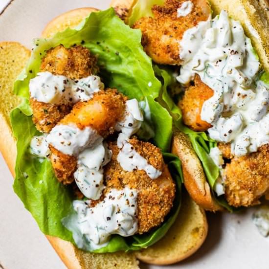 Shrimp Sandwich with Tartar Sauce