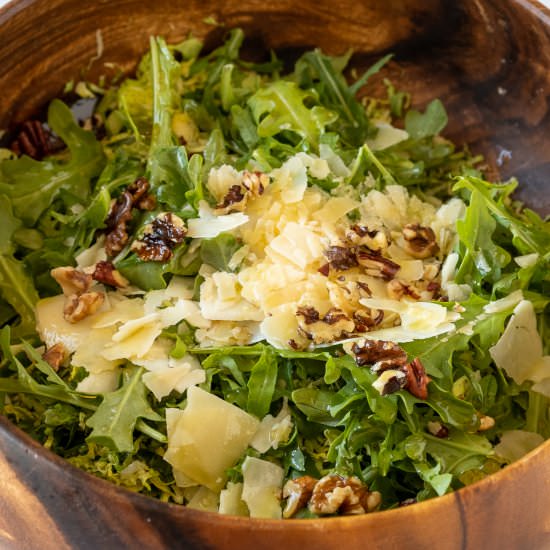 Shaved brussels sprouts salad