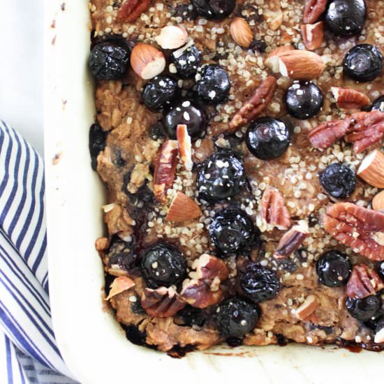 Blueberry Oatmeal Bake