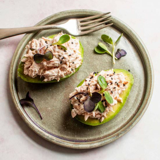 Stuffed Avocado with Tuna