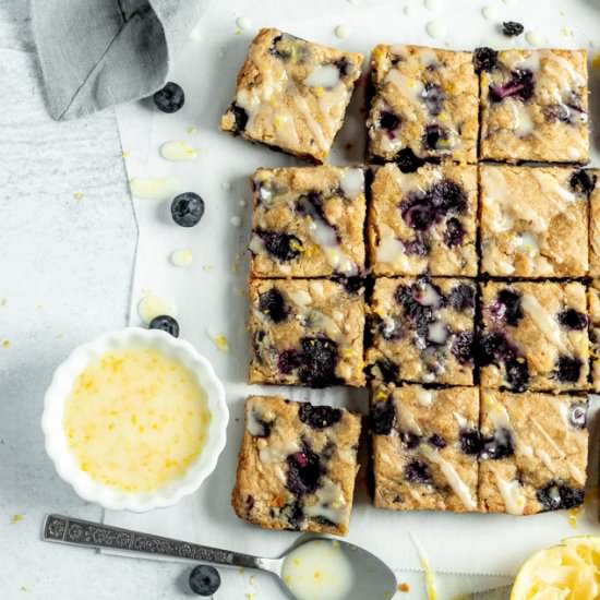 Lemon Blueberry Blondies
