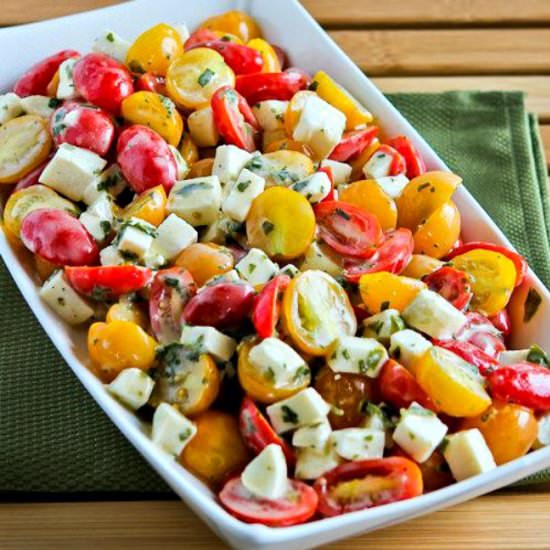Cherry Tomato Caprese Salad