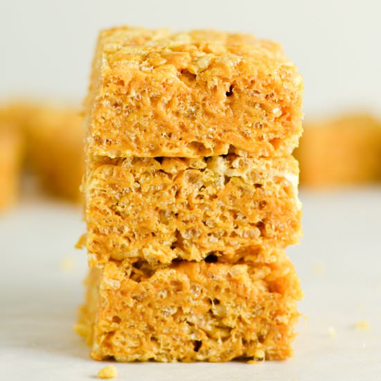 Peanut Butter Rice Krispies Squares