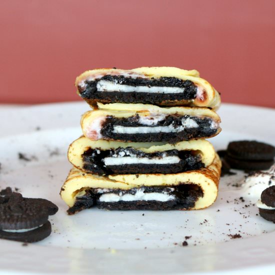 Oreo Breakfast Crepes
