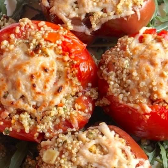 Vegan Stuffed Tomatoes with Quinoa