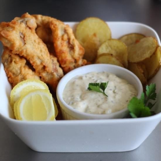 Crispy Deep-Fried Salmon