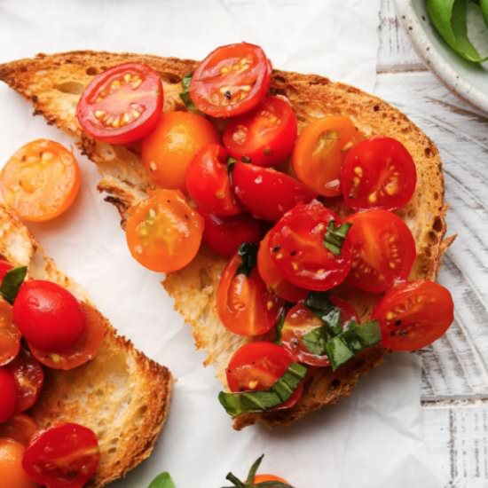 Cherry Tomato Bruschetta