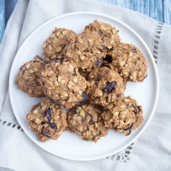 Vegan Pumpkin Oatmeal Cookies