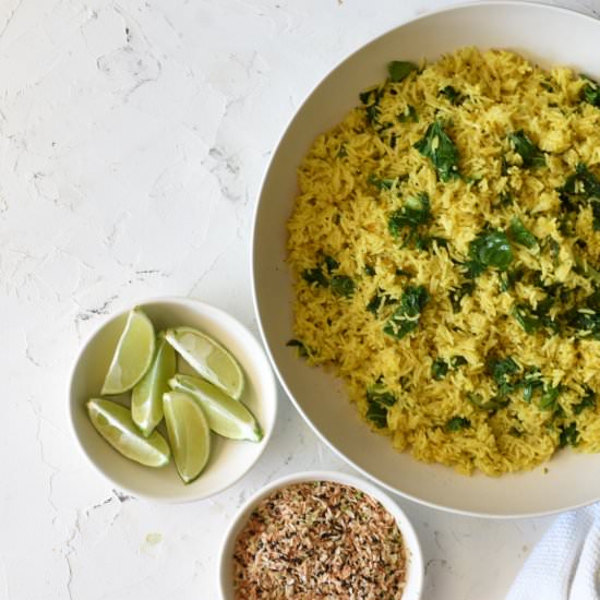 Instant Pot Turmeric Coconut Rice