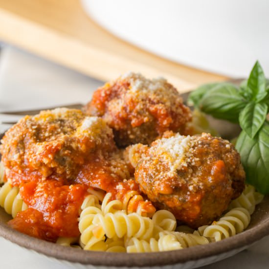 Easy Broiled Italian Meatballs