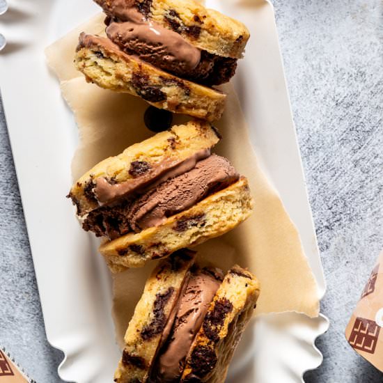 Chocolate Chip Ice Cream Sandwiches