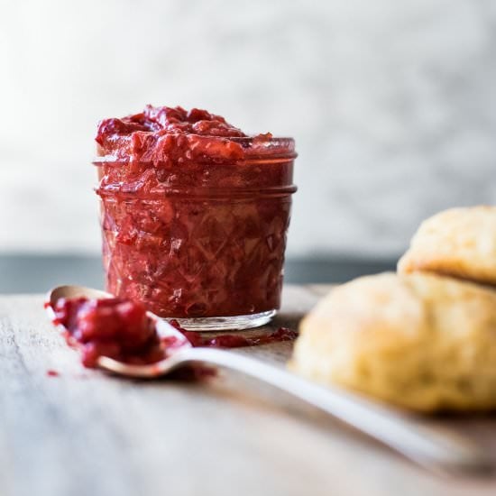 Small Batch Strawberry Rhubarb Jam