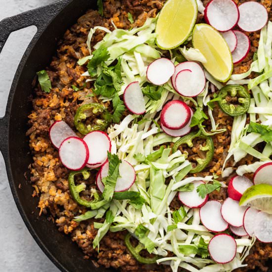 keto taco casserole