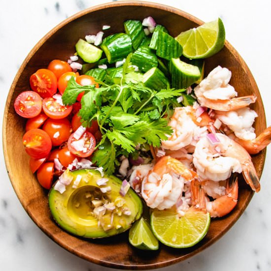 Keto Shrimp Avocado Salad