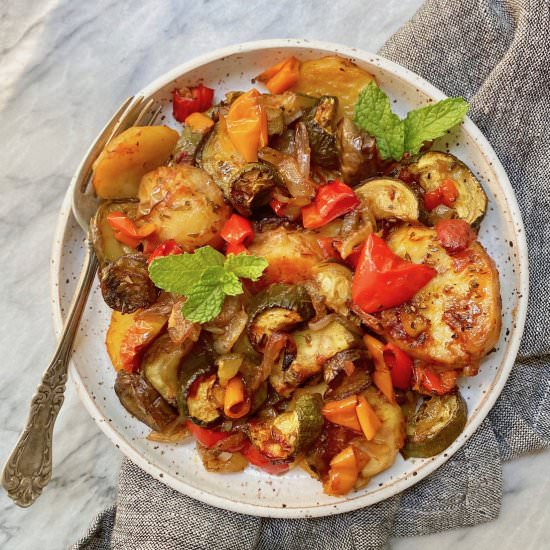 Greek Roasted Vegetables (Briami)