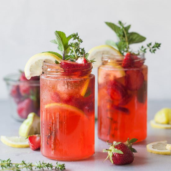 Strawberry Basil Lemonade