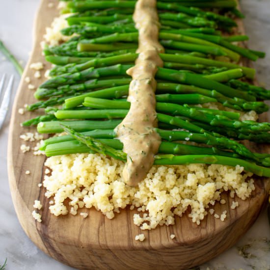 Lemon Herb Asparagus Couscous