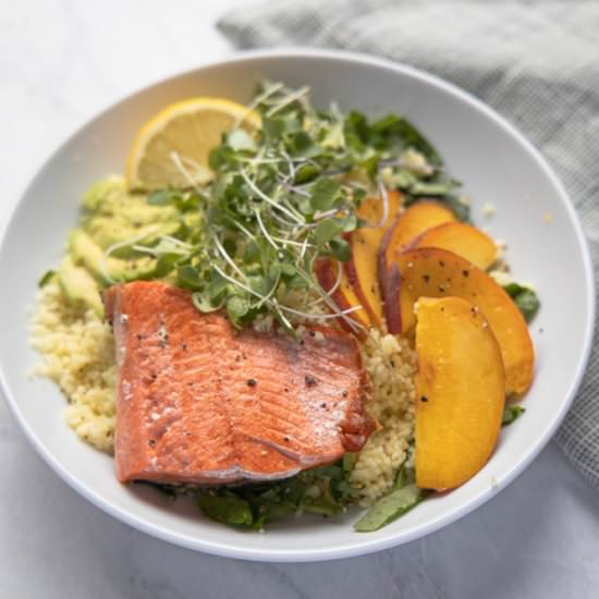 Peach Salmon Bowl