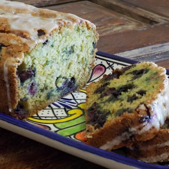 Zucchini Quick Bread w/ Blueberries