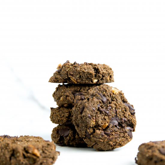 Double Chocolate Pecan Cookies