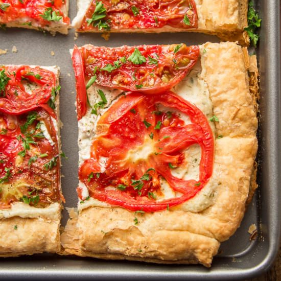 Puff Pastry Tomato Tart
