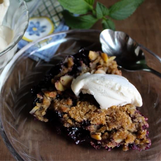 Blueberry Almond Crisp