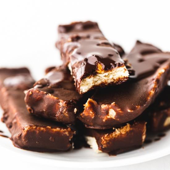 Homemade Almond Joy Candy Bars
