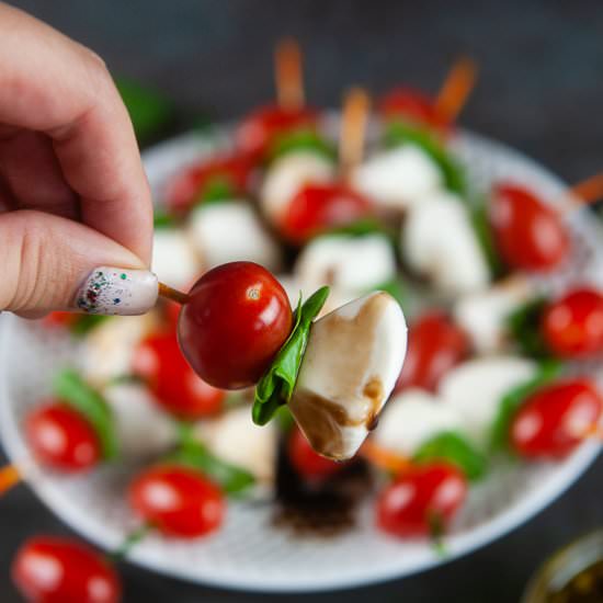 Mini Caprese Skewers