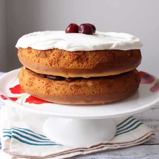 White Almond Cake (from a box!)