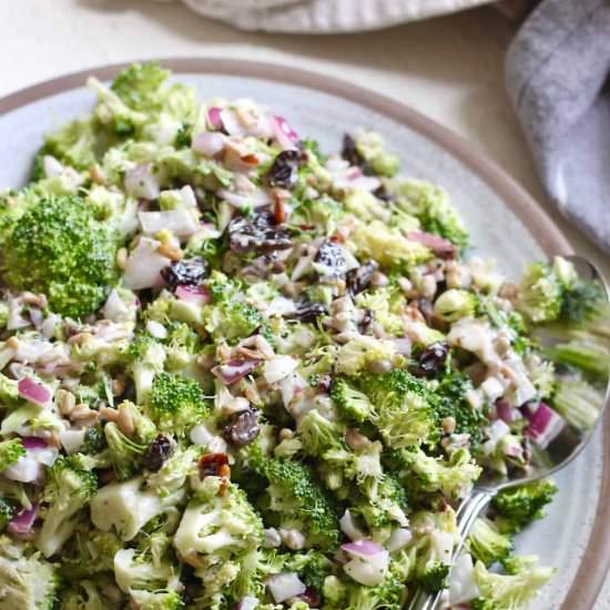 The Best Healthy Broccoli Salad