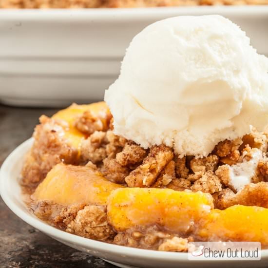 peach crisp