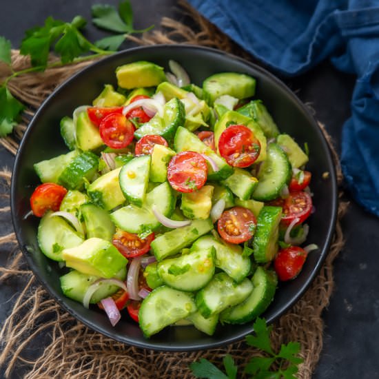 Cucumber Avocado Salad