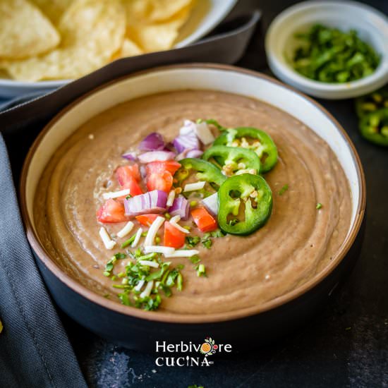 Restaurant style Refried Beans