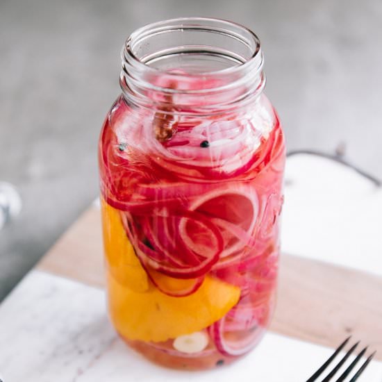 Quick Pickled Red Onions
