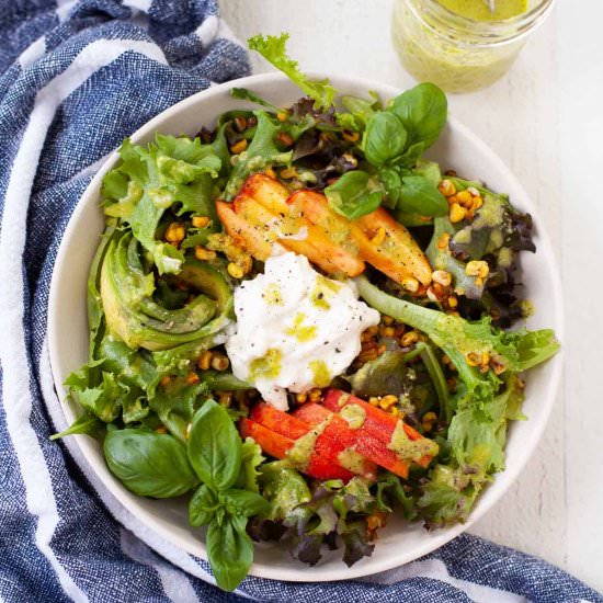 Summer Peach Corn Salad