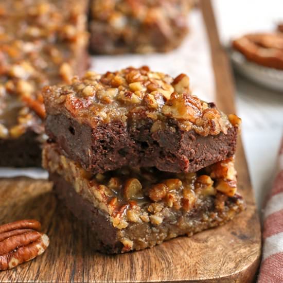 Paleo Pecan Praline Brownies