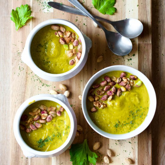 Broccoli and Avocado Cream Soup