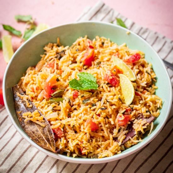 Tomato Biryani Recipe