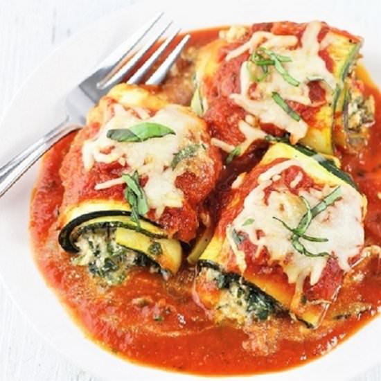 zucchini lasagna roll-ups