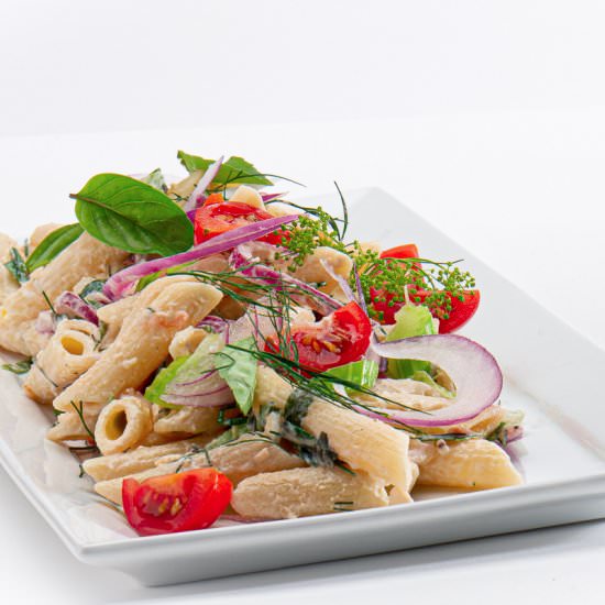 Pasta Salad With Feta and Herbs