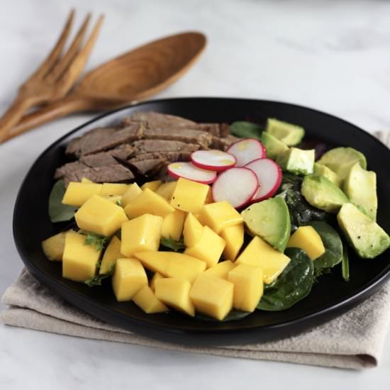 Beef Salad with Mango and Avocado