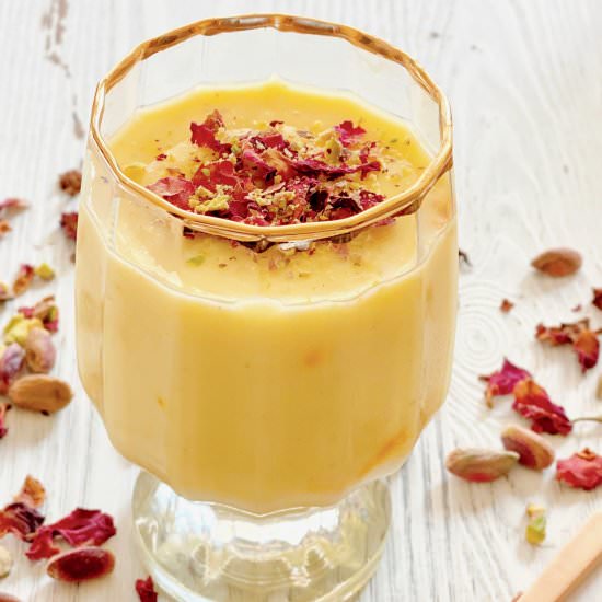 Saffron Rose Milk Pudding