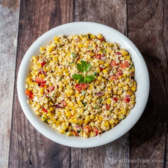 Easy Mexican Street Corn Salad