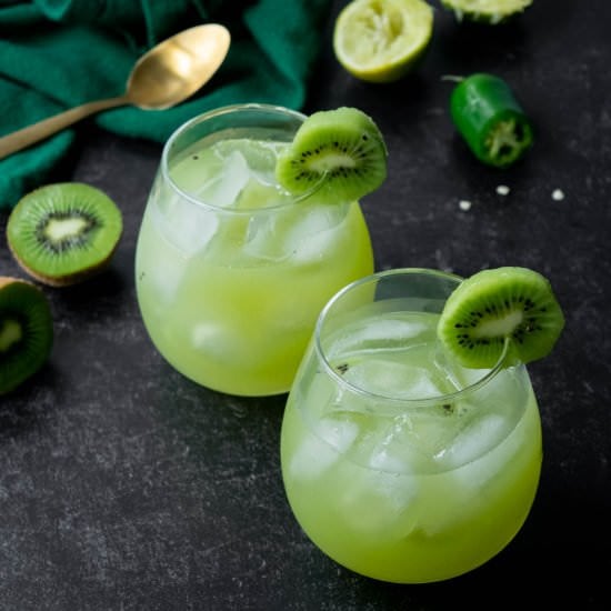 Kiwi Jalapeño Margaritas