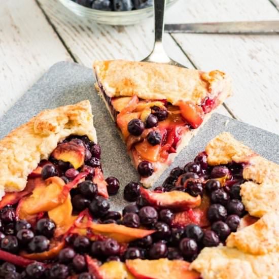 Peach Blueberry Galette