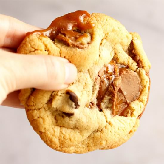 Rolo Caramel Cookies