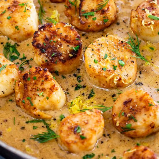 Pan-Seared Scallops