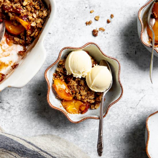 Best Peach Crisp (Gluten Free)